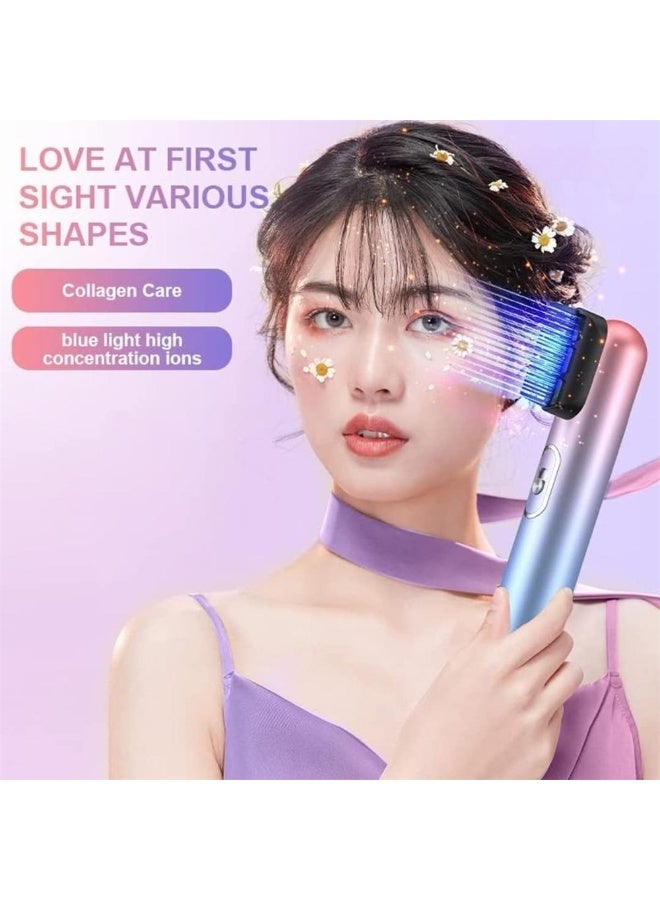 KASTWAVE High Power Hair Dryer, 3 in 1 Extravagant Multifunctional Electric Hair Styler Brush Blow Dryer, 800W Hot Air Brush Leafless Curly Straight Hair Dryer, Purple - Image 2